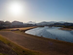 柏原市内の風景